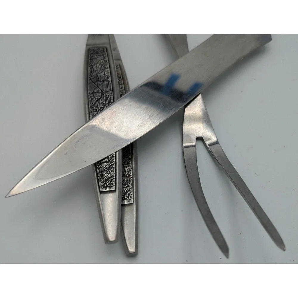 Arthur Salm Stainless Steel Hostess Serving Carving‎ Salad Set AS ASF3 MCM Japan